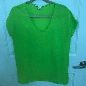 DVF short sleeve round neck blouse